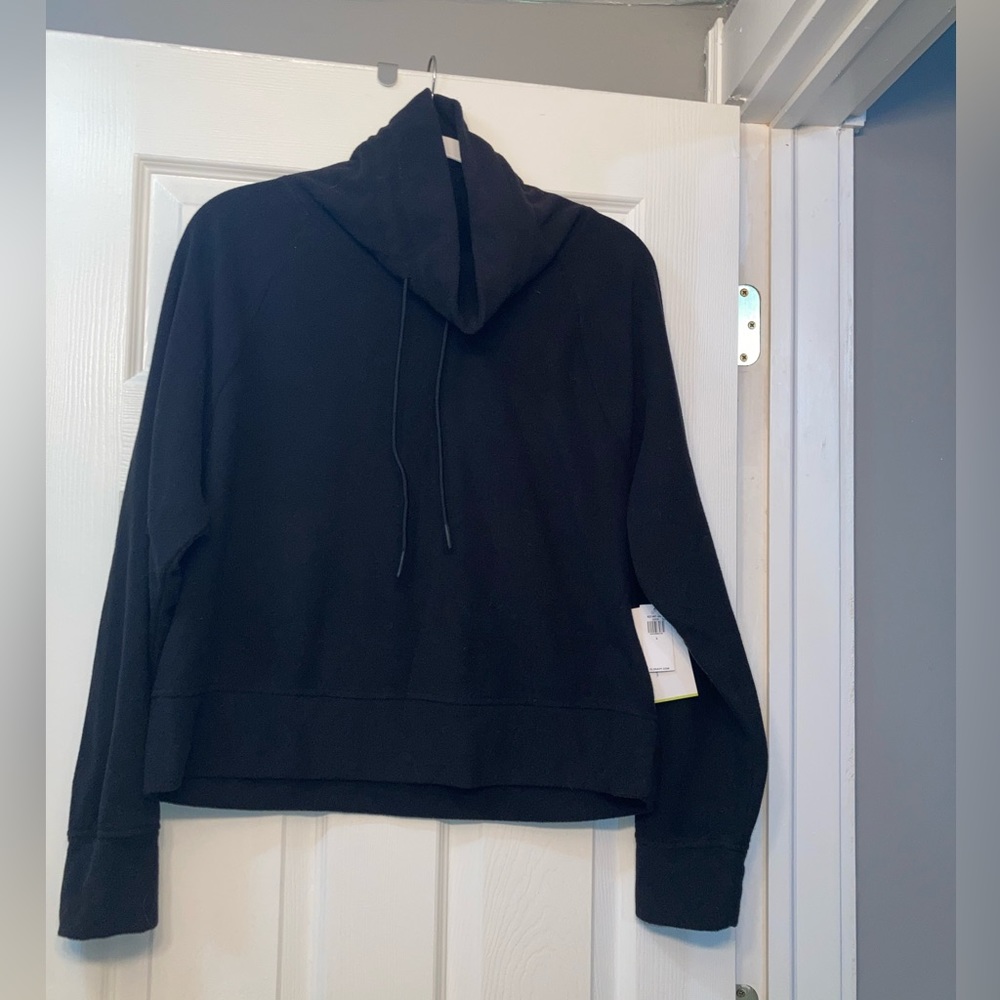 Fleece Cowl-Neck Sweater